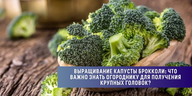 Выращивание капусты брокколи: что важно знать огороднику для получения крупных головок?